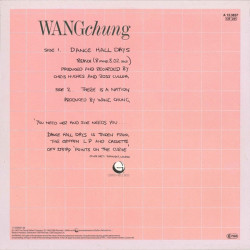 WANG CHUNG - DANCEHALL DAYS