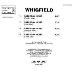 WHIGFIELD - SATURDAY NIGHT