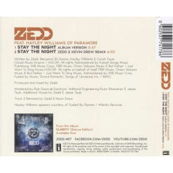 ZEDD FT HAYLEY WILLIAMS - STAY THE NIGHT