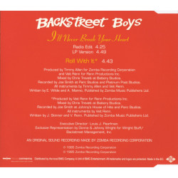 BACKSTREET BOYS - I'LL NEVER BREAK YOUR HEART