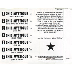 CHIC - CHIC MYSTIQUE (Ed.1992)