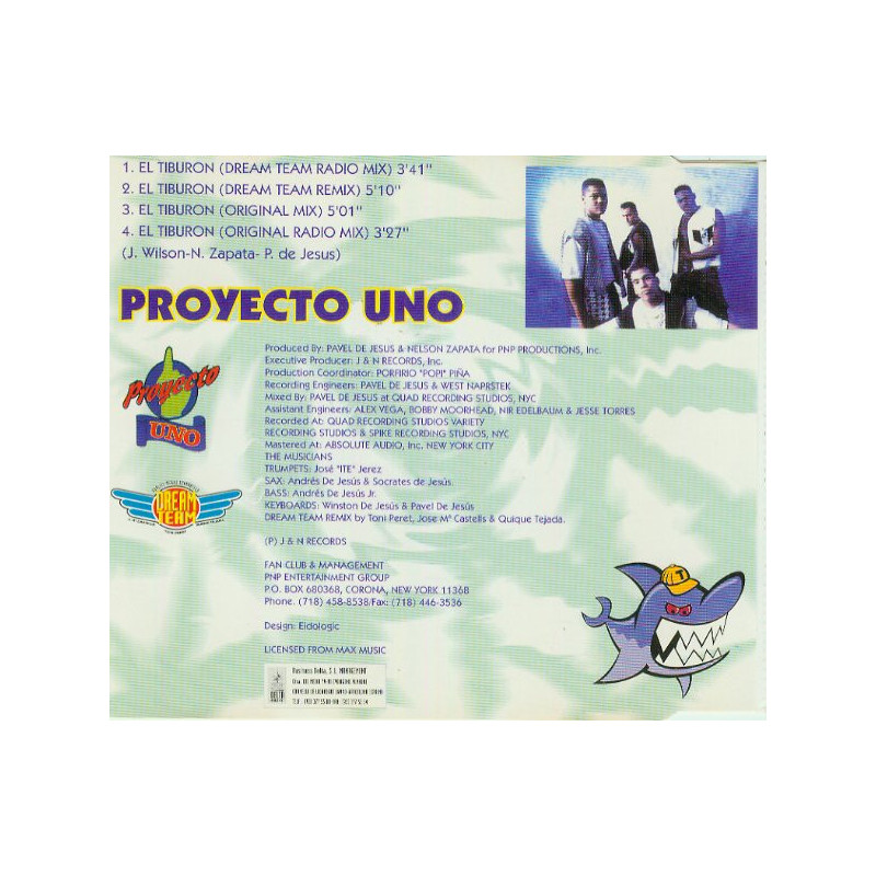Comprar PROYECTO UNO - EL TIBURON | CD Singles en Maxisingles.cl