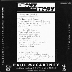 PAUL MCCARTNEY - EBONY AND IVORY