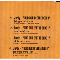 JORDY - DUR DUR DETRE BEBE