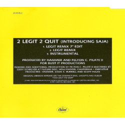 MC HAMMER - 2 LEGIT 2 QUIT