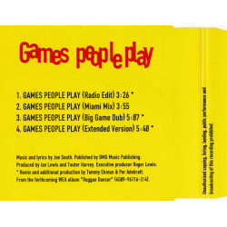 INNER CIRCLE - GAMES PEOPLE PLAY (Ed.1994)