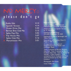 NO MERCY - PLEASE DON'T GO (Ed.1997)