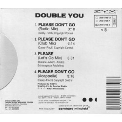DOUBLE YOU - PLEASE DON'T GO (Ed.1992)