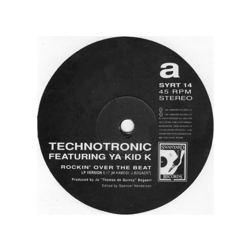 TECHNOTRONIC - ROCKIN OVER THE BEAT (ED. 1990)