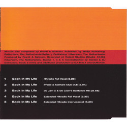 ALICE DEEJAY - BACK IN MY LIFE (ED. 1999)