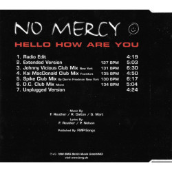 NO MERCY - HELLO HOW ARE YOU (ED. 1998)