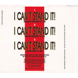 TWENTY 4 SEVEN - I CAN'T STAND IT! (THE REMIX) (ED. 1990)
