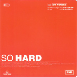 PET SHOP BOYS - SO HARD (ED. 1990)