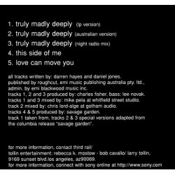 SAVAGE GARDEN - TRULY MADLY DEEPLY (ED. 1998)