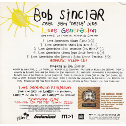BOB SINCLAR - LOVE GENERATION (ED. 2005)