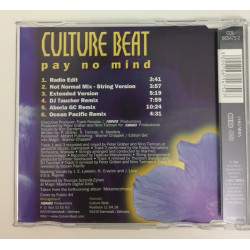 CULTURE BEAT - PAY NO MIND (ED. 1998)