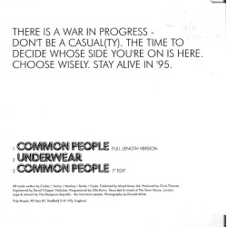 PULP - COMMON PEOPLE (ED. 1995)