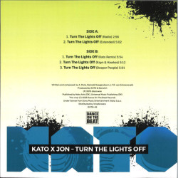 KATO X JON NØRGAARD - TURN THE LIGHTS OFF (ED. 2026)