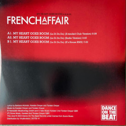 FRENCH AFFAIR - MY HEART GOES BOOM (LA DI DA DA) (ED. 2023)