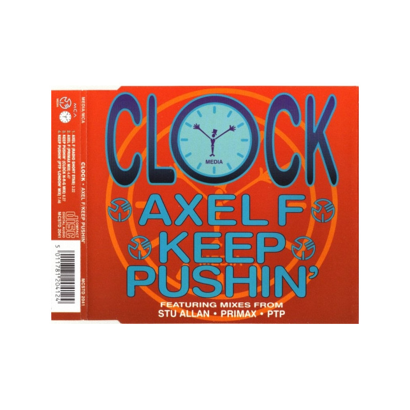 CLOCK - AXEL F / KEEP PUSHIN' (ED. 1995)