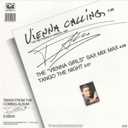 FALCO - VIENNA CALLING (THE METTERNICH ARRIVAL-MIX) (ED. 1985)