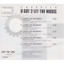 CAPPELLA - U GOT 2 LET THE MUSIC (ED. 1993)