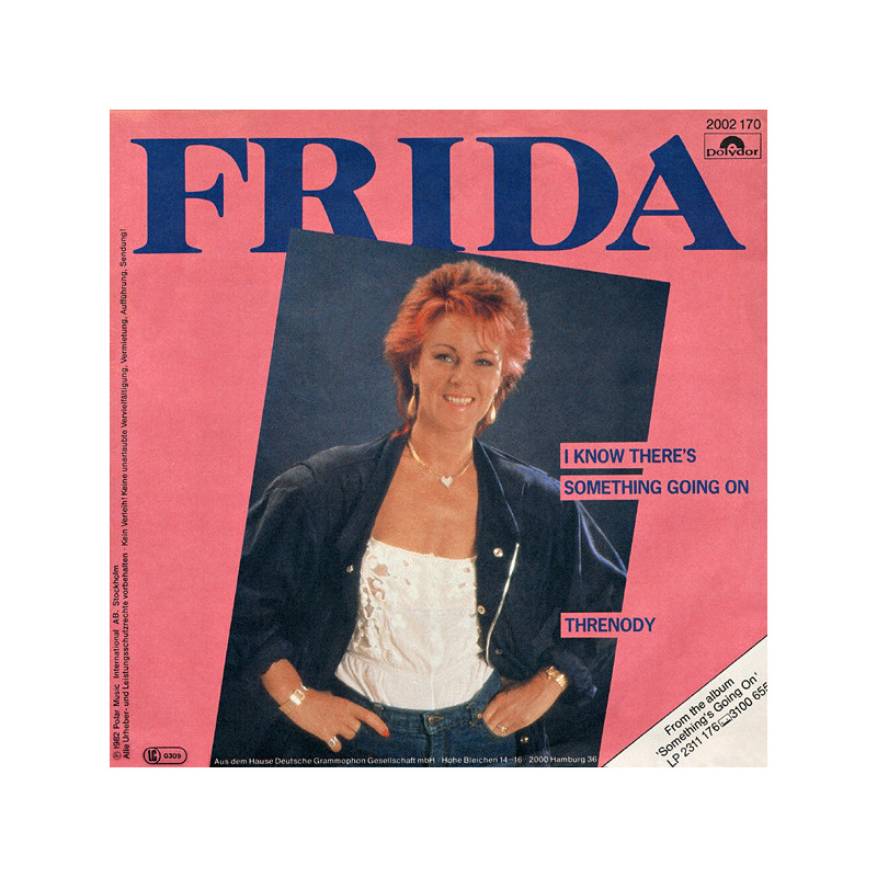 FRIDA - I KNOW THERE'S SOMETHING GOING ON / THRENODY (ED. 1982)